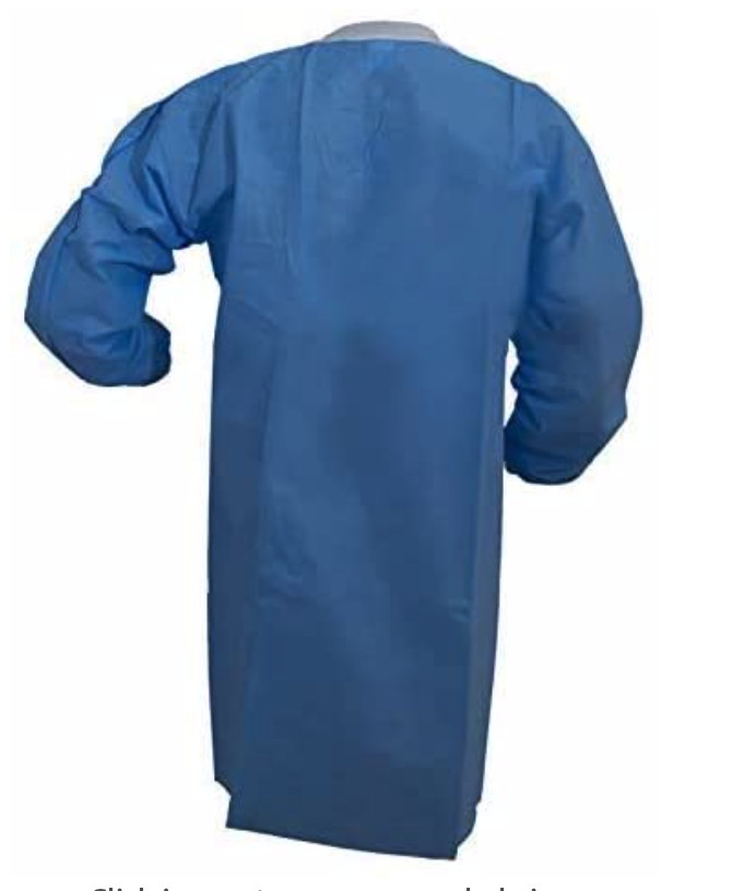SMS 45 GSM Disposable Lab Coat 2 Pockets, Unisex Adult M/L High Quality 100 Pcs
