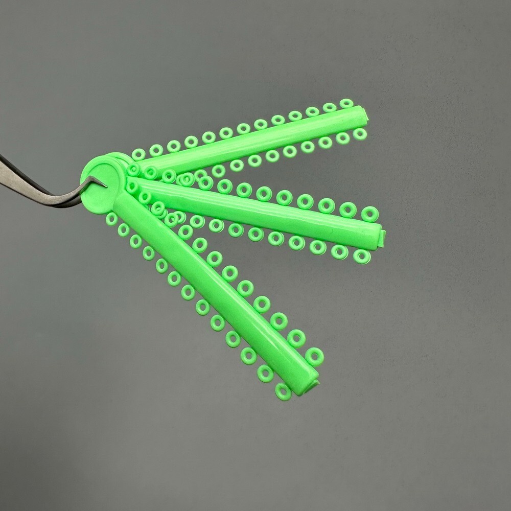 1040tie Dental Orthodontic Ligature Ties Braces Elastic Rubber Bands Mixed Color