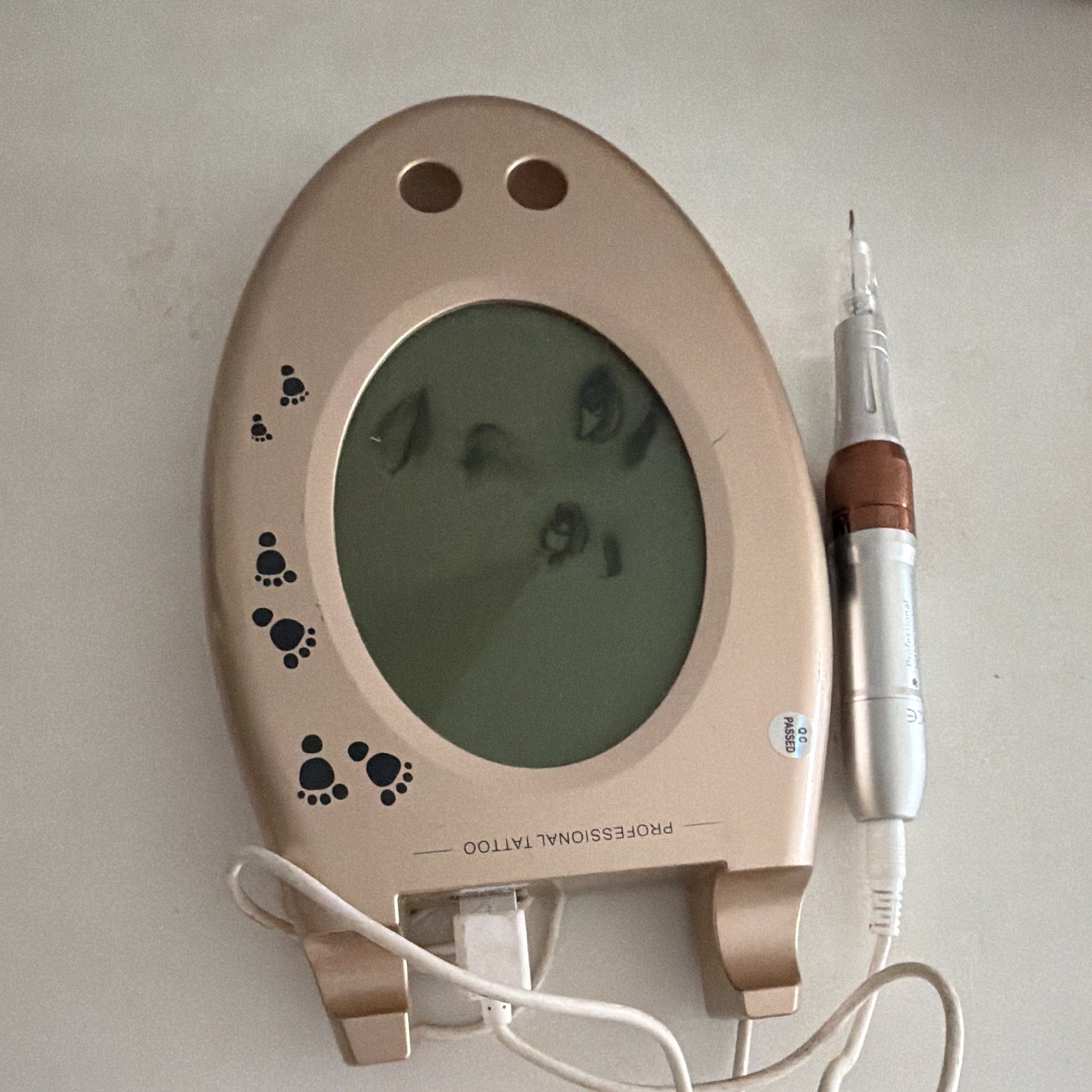 Electric tattooing device for eyebrows and body art