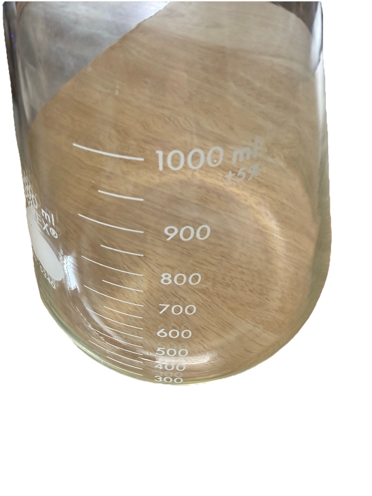 New Flask Corning Pyrex 5340-1L 1L Erlenmeyer Narrow Mouth Heavy Rim Graduated