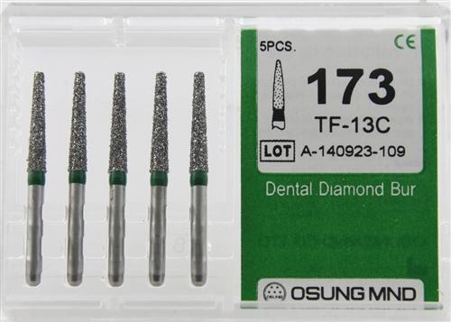 Osung Coarse Grit Multipurpose Dental Diamond Burs – 5 Pieces/Pk [173TF-13C]