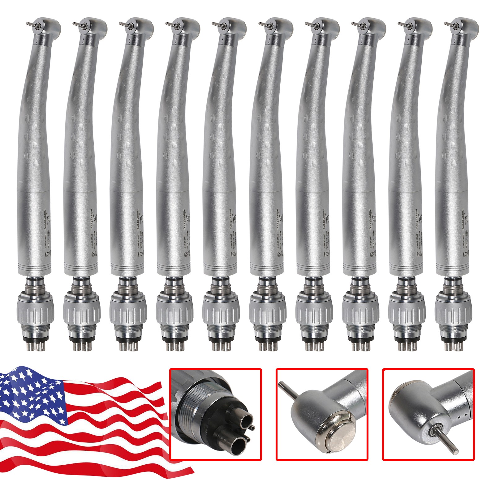 Dental High Speed Handpiece with 4 Hole Swivel Quick Coupler Coupling KaVo STYLE