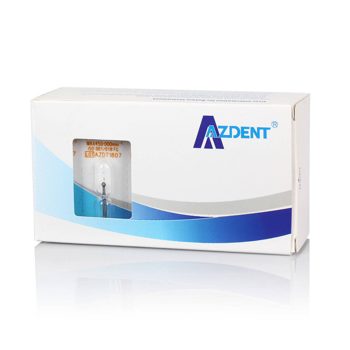 100/200pc AZDENT Dental Diamond Burs High Speed Handpiece Friction Grip 1.6mm