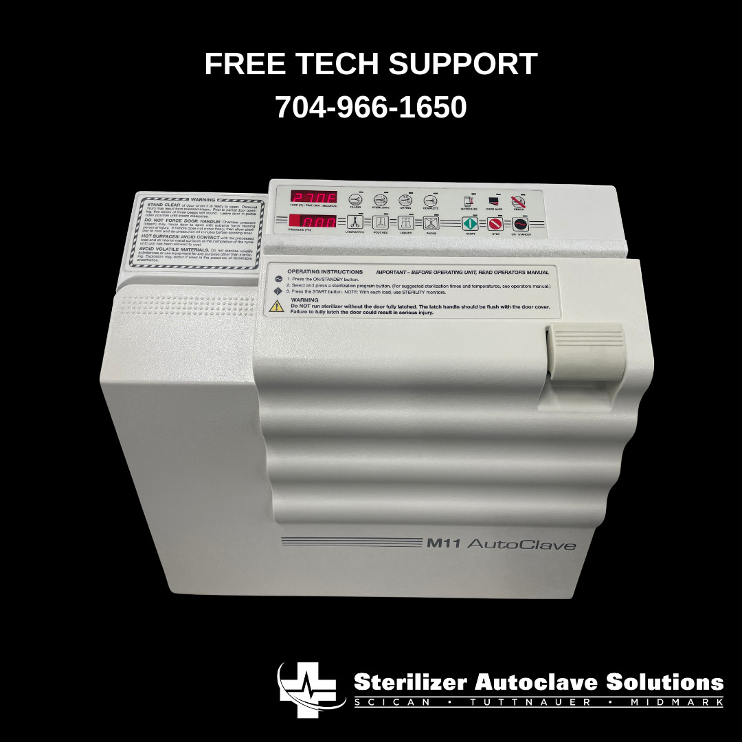 Midmark M11 OS Ultraclave Refurbished – 1 YEAR Warranty