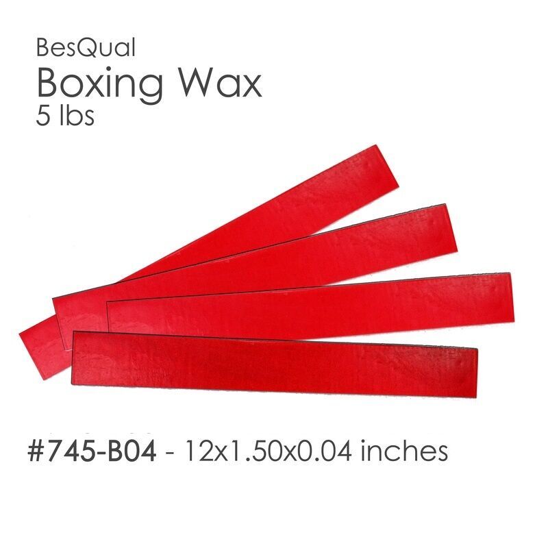 Dental Meta Boxing Wax Box of 5 lbs (12 x 1.5 x .04) 1/25″ #745-B04