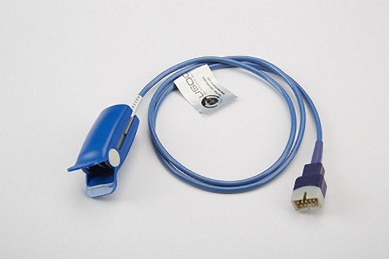 Nellcor OxiMax DS-100A SpO2 Adult Hard Shell Finger Probe Sensor Cable 3ft