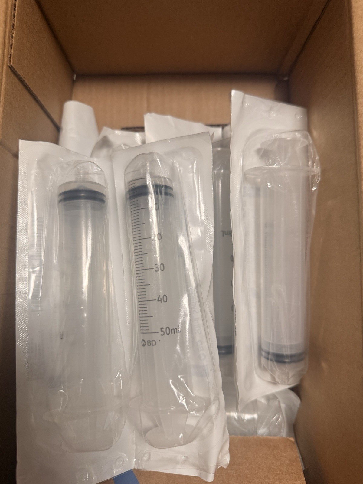 50 ml luer- Lok plastic syringe , sterile