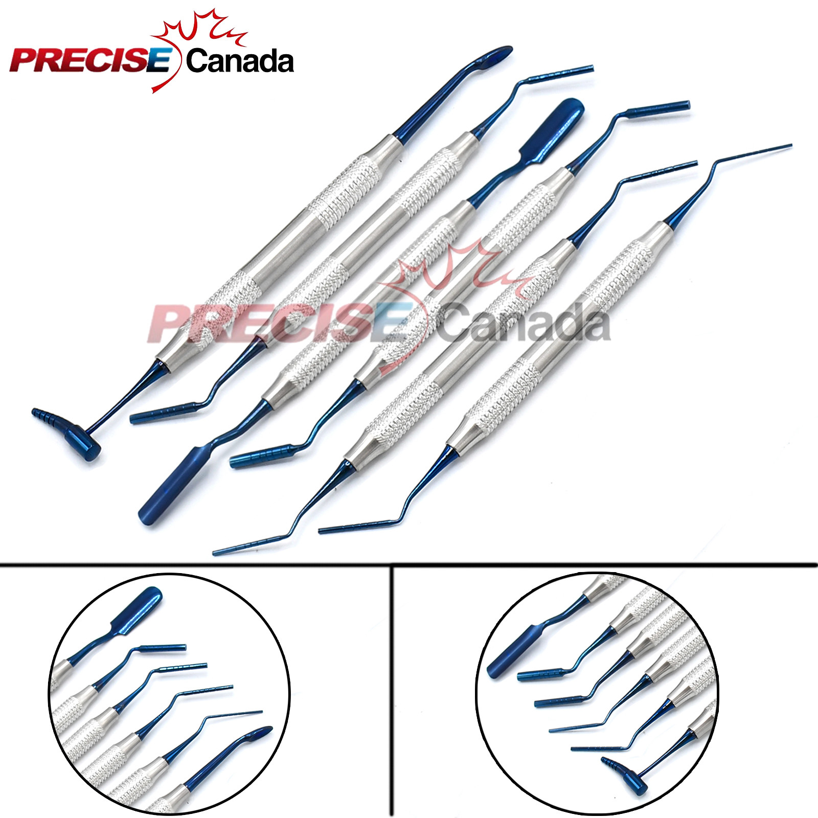 6 Pcs Set Imp Sinus Lift Bone Graft Carrier Packer Plugger Dental Kit DN-2142