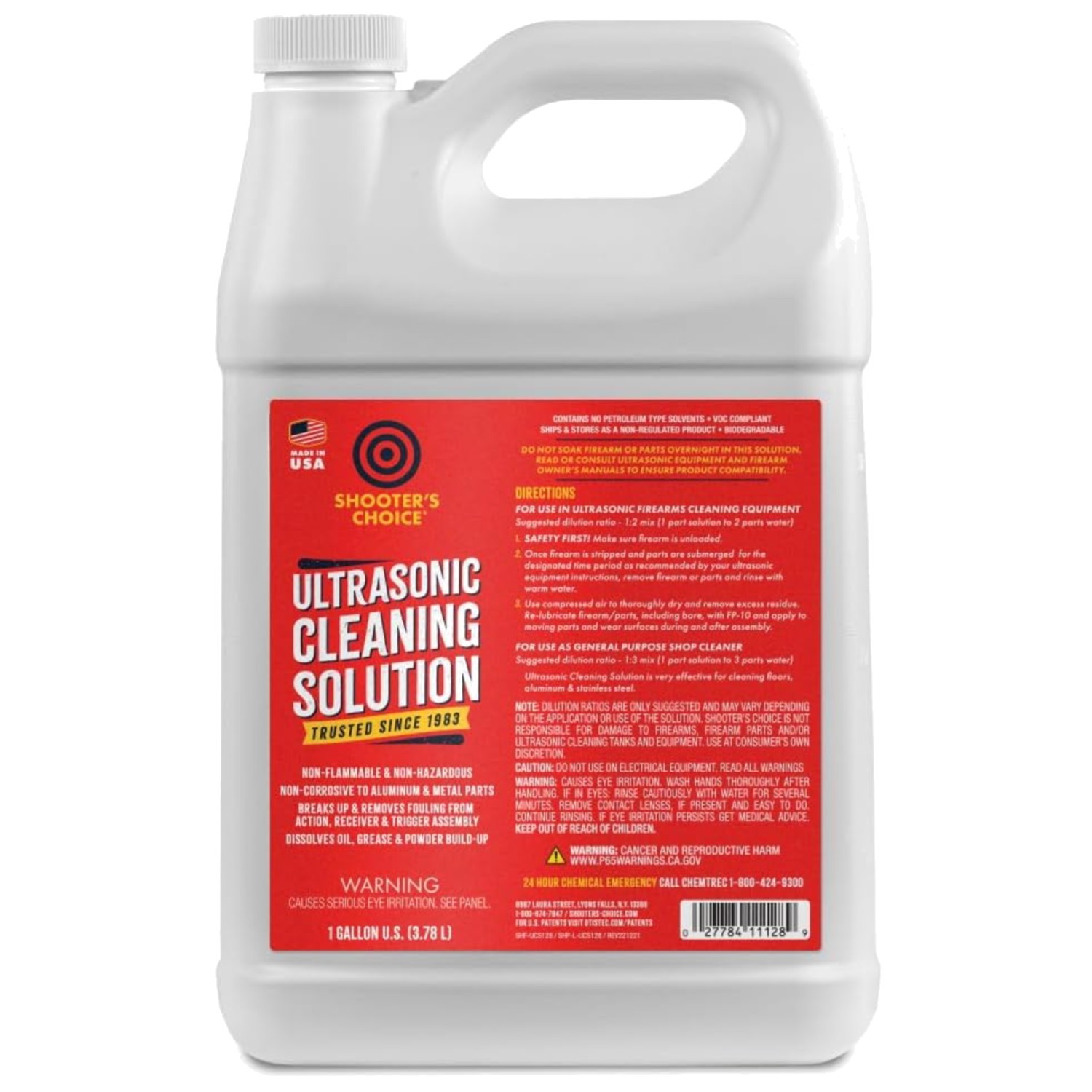 Ultrasonic Cleaning Solution for Firearms – 128 Oz