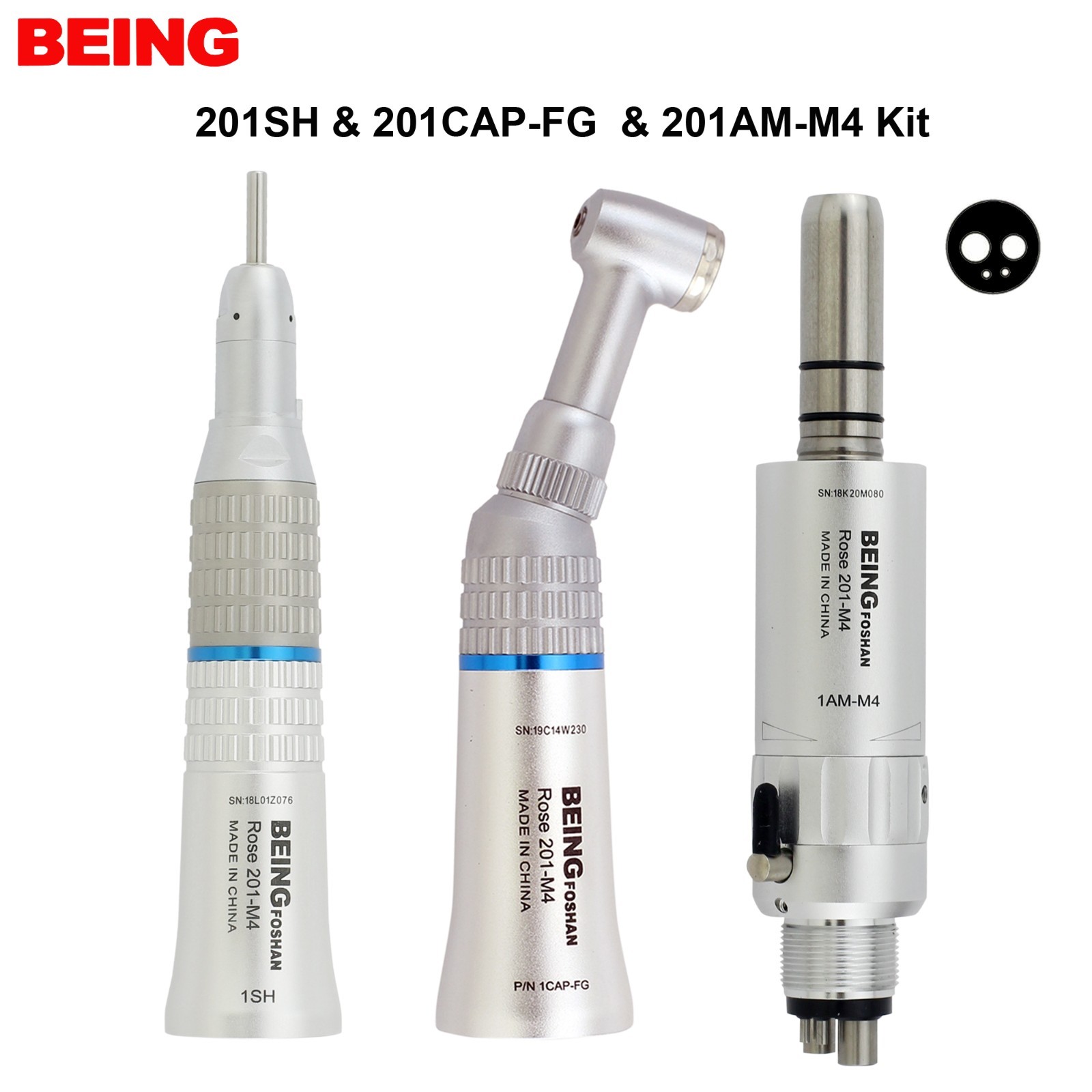 BEING Low Speed Handpiece Dental Endo Contra Angle Implant Electric 20:1 4:1 NSK