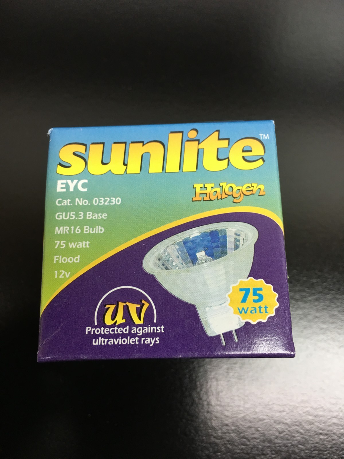 Sunlite Cat No 03230 EYC MR16 Bulb GU5.3 Base 75 watt 12V Lot 6 PCS
