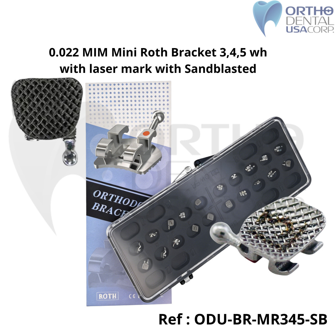 Bracket MIM Slot Mini Roth W/H 3,4,5 SAND BLASTED Laser Mark 20 pcs USA Seller