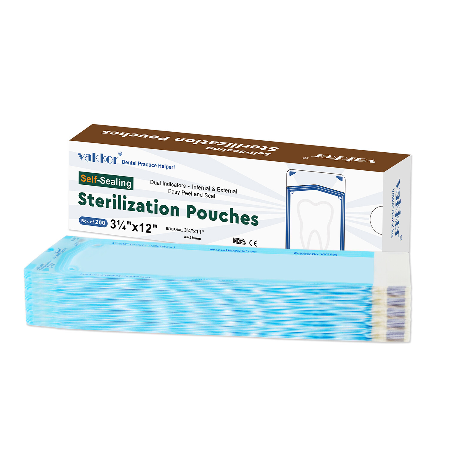 Self Sterilization Pouches Autoclave, Medical Sterilizer Bags Dental Tattoo Nail