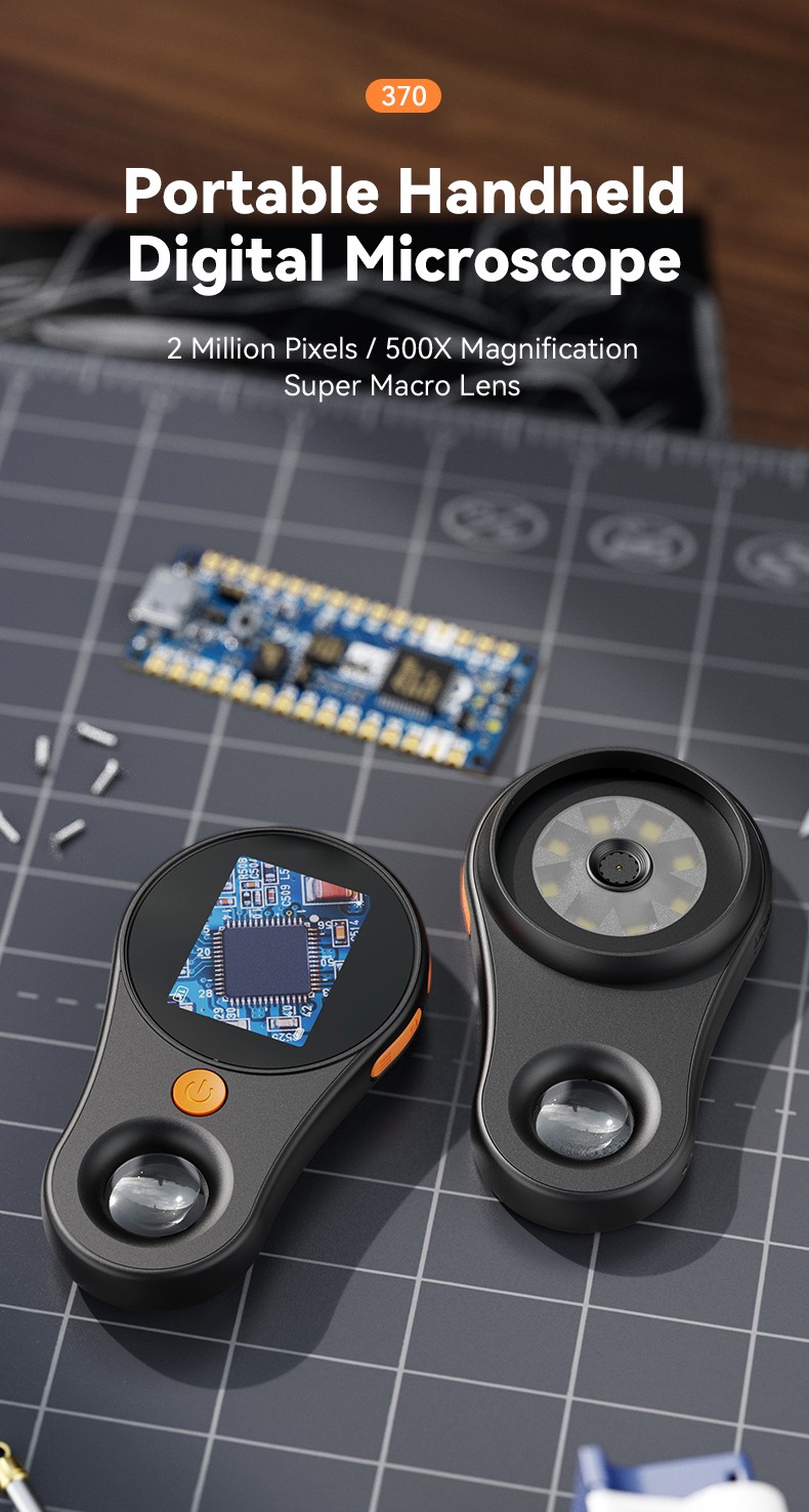 500X Digital Microscope with 16G TF card 1080P 2.0 inch Video Coin Microscop