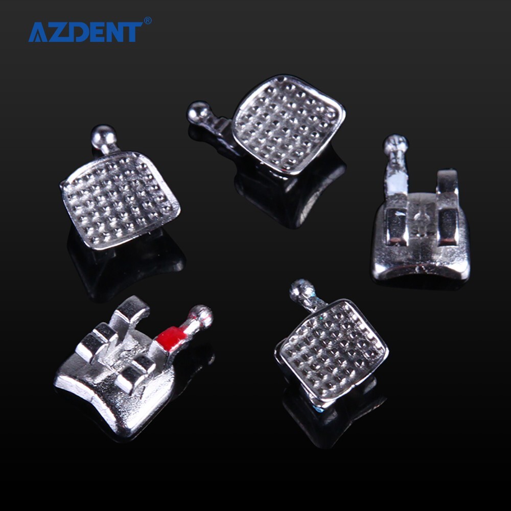 AZDENT Dental Ortho Monoblock Brackets Braces Mini Roth .018 Hooks 3-4-5