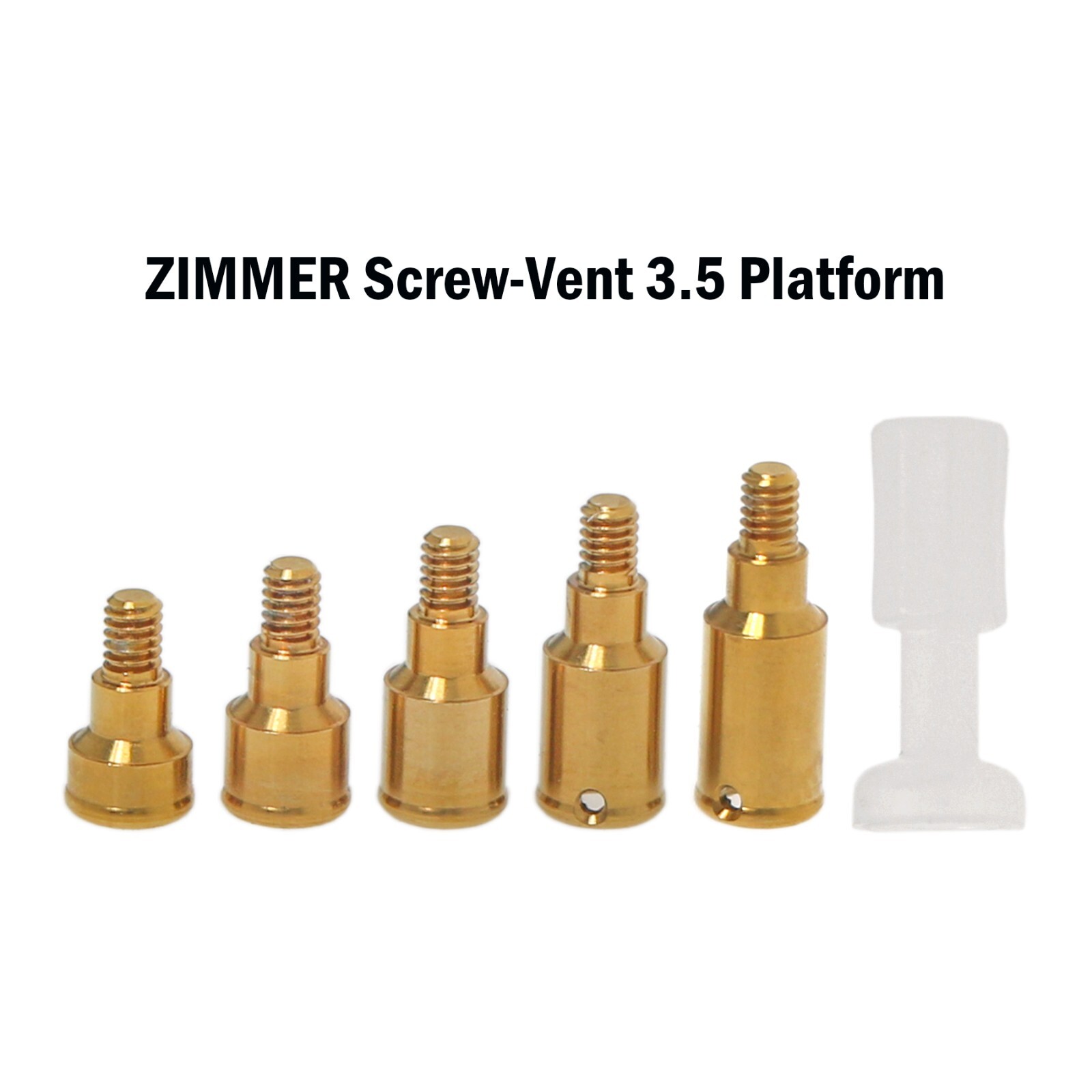 US Locator Abutment Zimmer Screw-Vent 3.5mm Overdenture Cap Implant Abutment