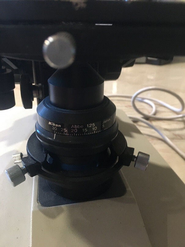 Nikon Labophot Microscope WITH 4 NIKON OBJECTIVES. Note WITHOUT EYEPIECES