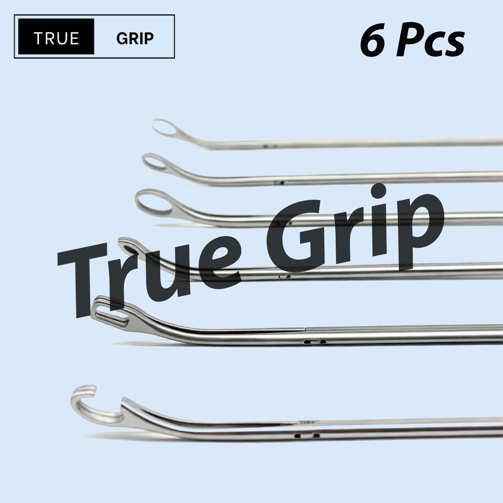 6pcs set Thoracoscopic Tissue Forceps – Thoracic Surgery Grasper Instruments