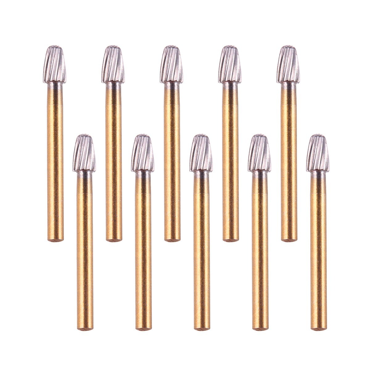AZDENT 10 Pcs Dental Carbide Trimming & Finishing Burs FG/7406/7408/7901/7902