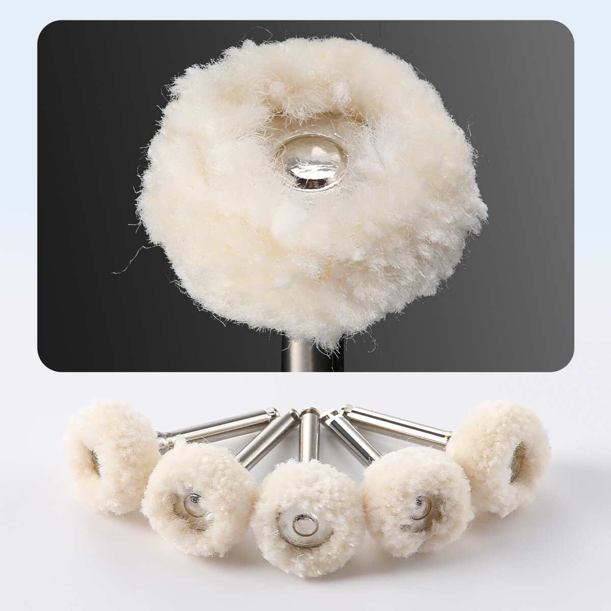 5Pc Cotton Dental Polishing Brush Wheels RA2.35mm Contra Angle RA Latch Type HOT