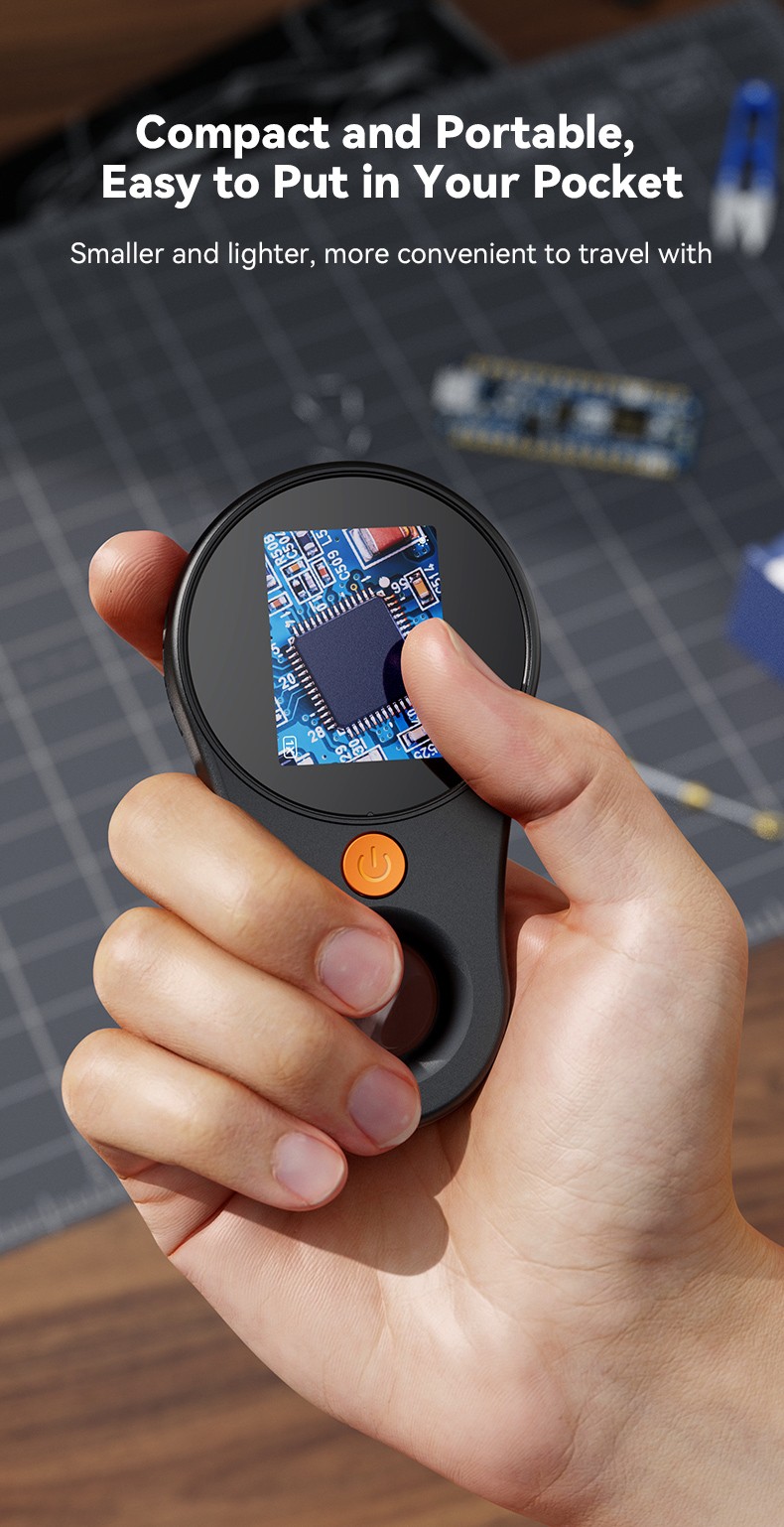 500X Digital Microscope with 16G TF card 1080P 2.0 inch Video Coin Microscop