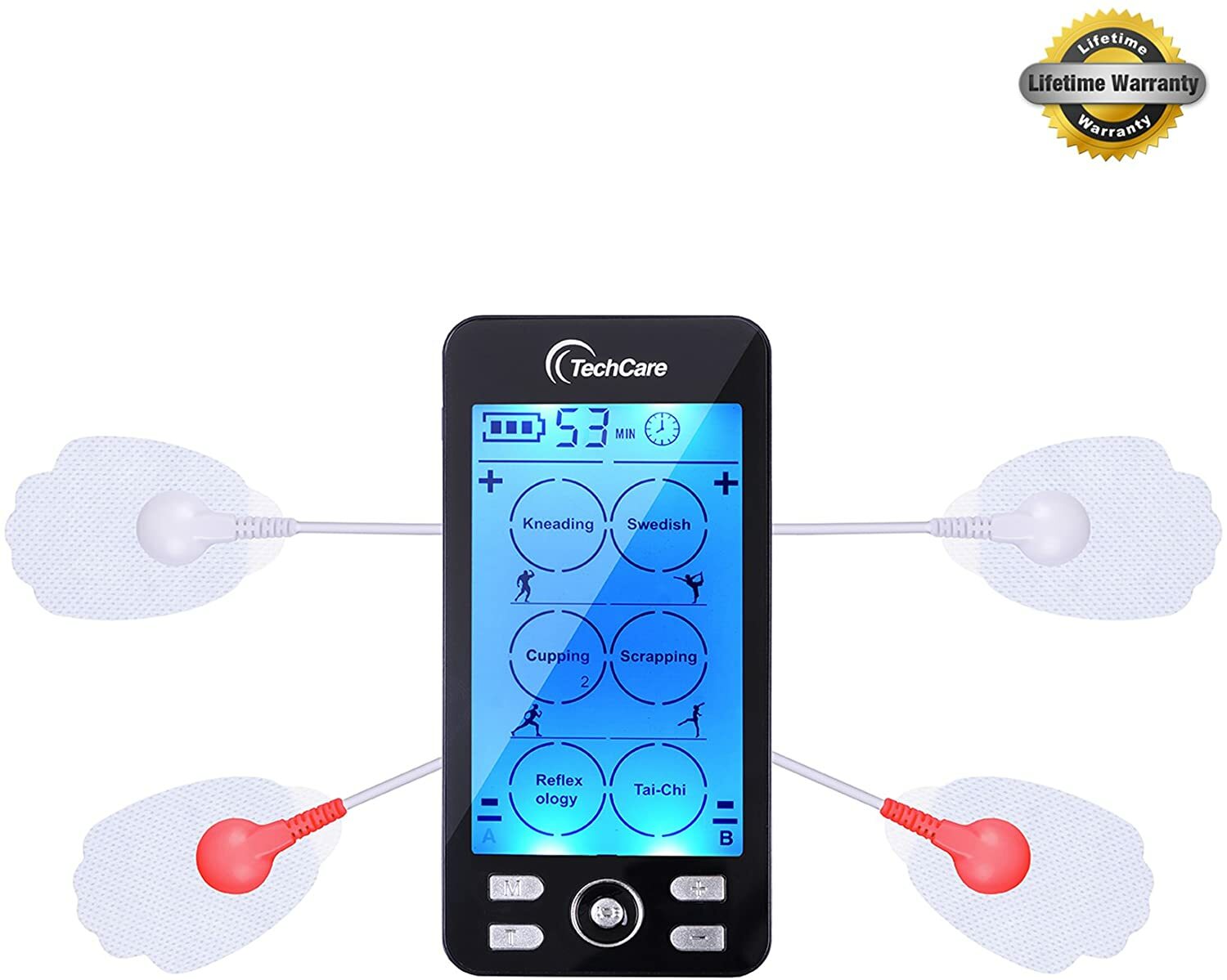 Rechargeable Tens EMS Unit Massager Muscle Stimulator Dual Channel Rechargeable