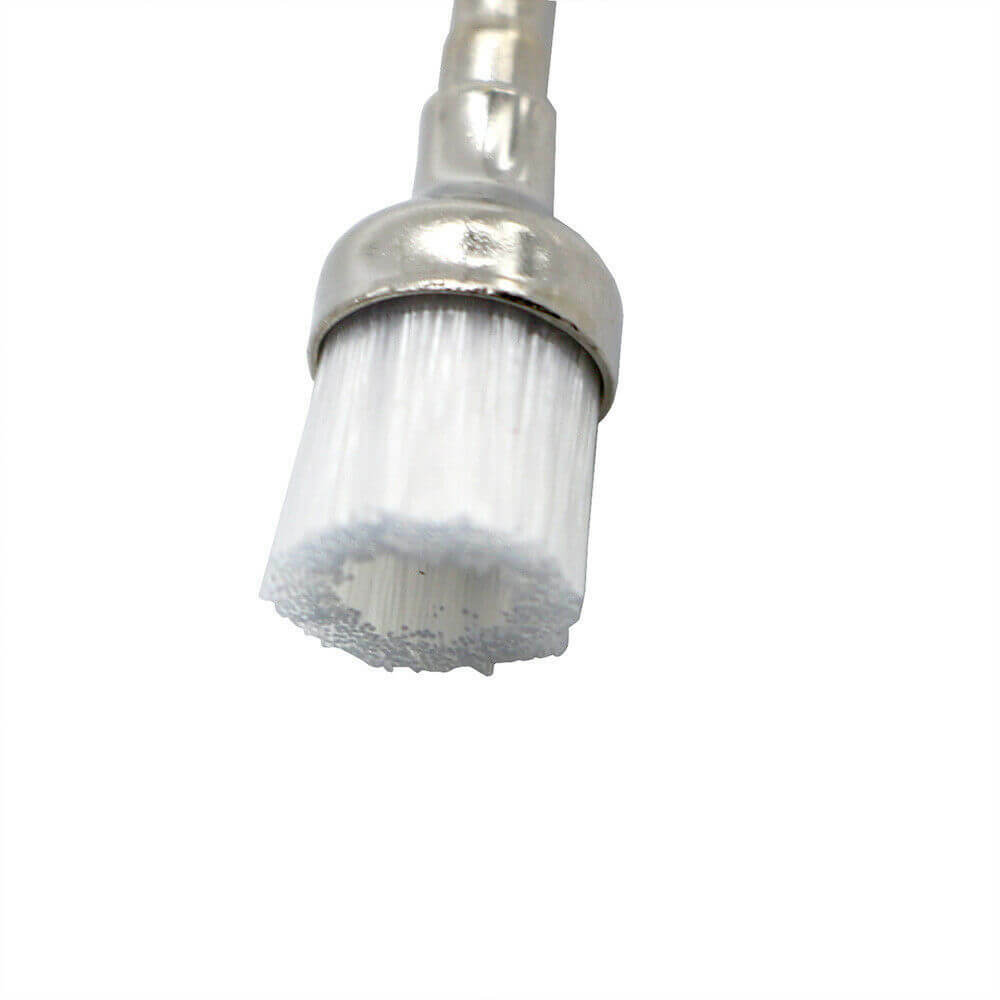 100pcs/box Dental Prophy Brush White Nylon bowl Type Polishing Brush UK