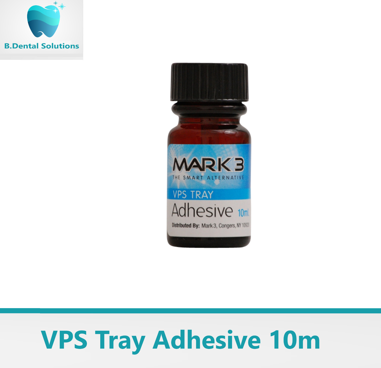 MARK3 Dental Universal VPS Vinyl Tray Adhesive 10 ml with Applicator Ex 12/02/25