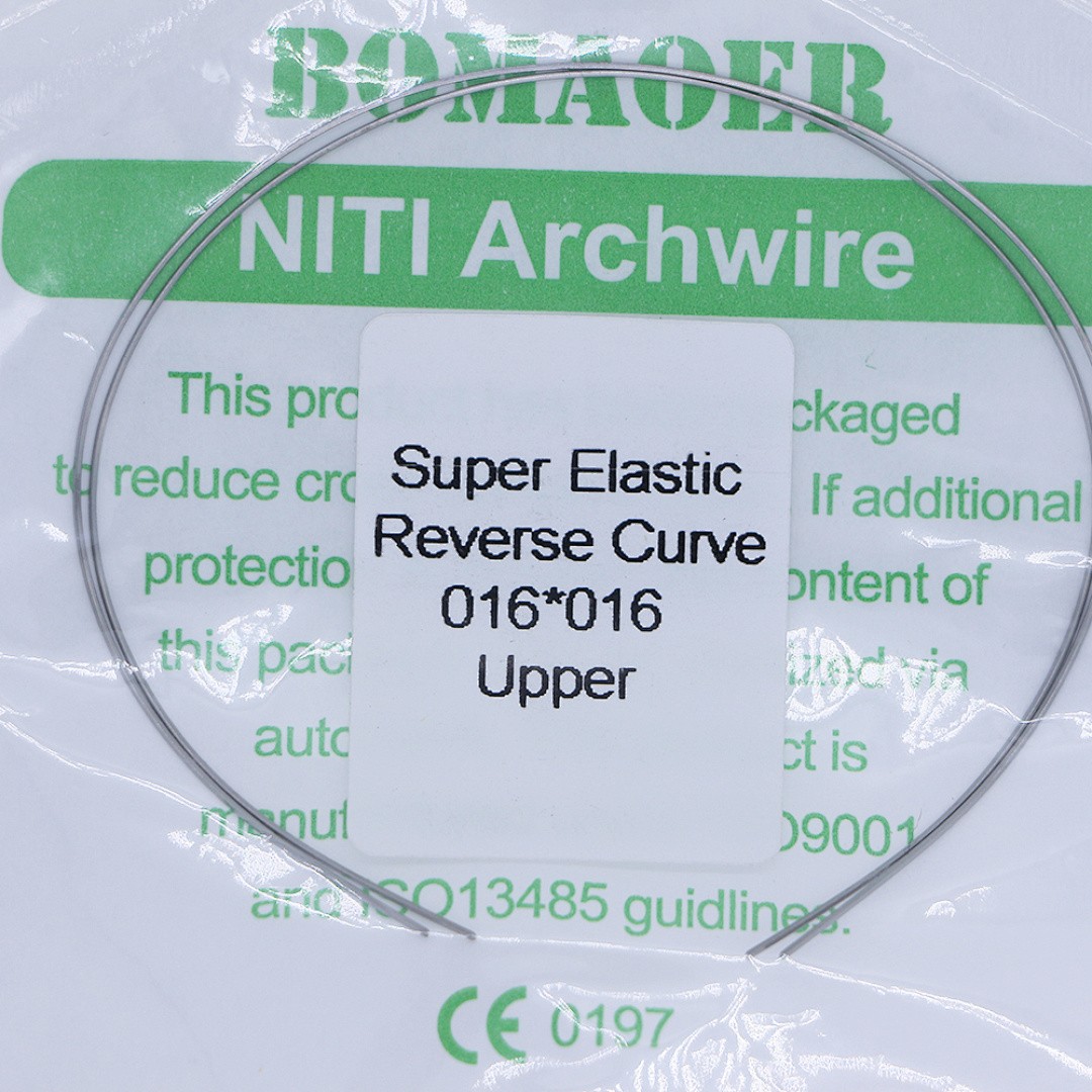 10×Dental Orthodontic Niti Rectangular Arch Wires Reverse Curve 16×16 Upper