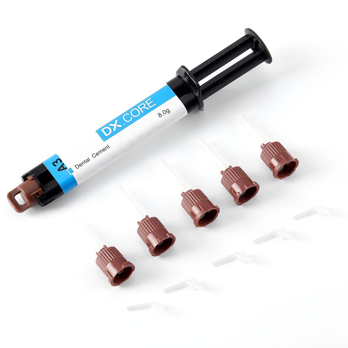 Dental Dual Cure Flowable Composite Resin Refill Core Build Up A2 &A3 Teeth Endo