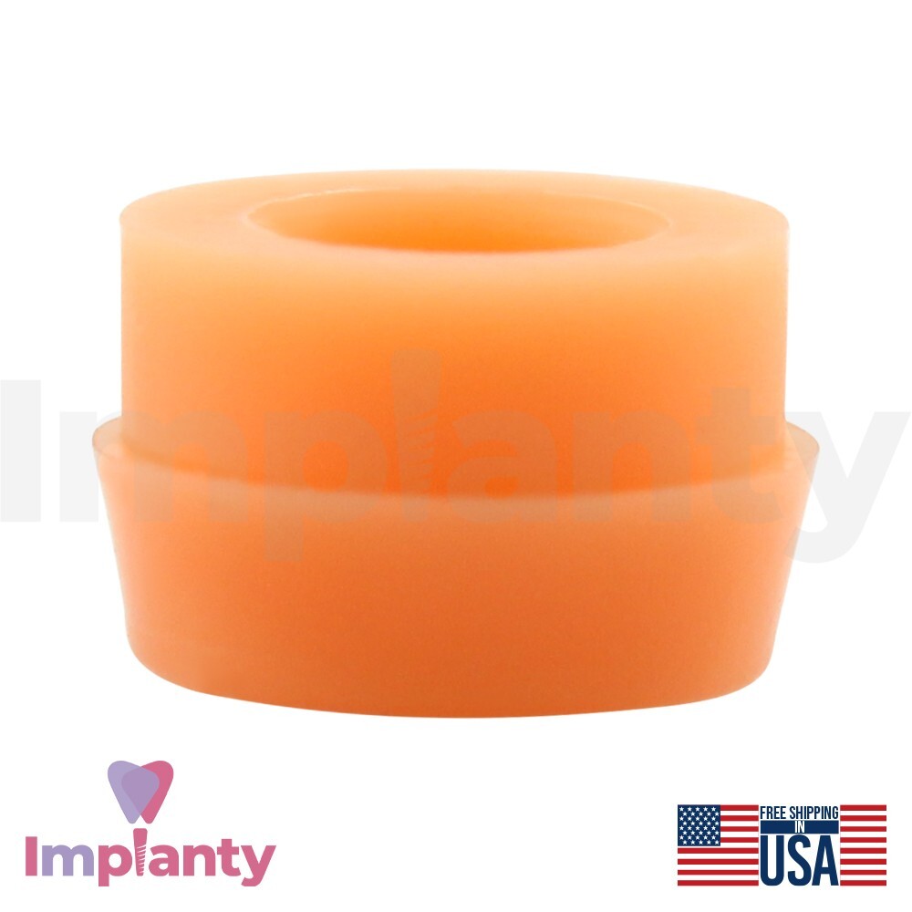 10x Dental Undersized Soft Silicone Caps 2.2mm For Ball Attachment 900g