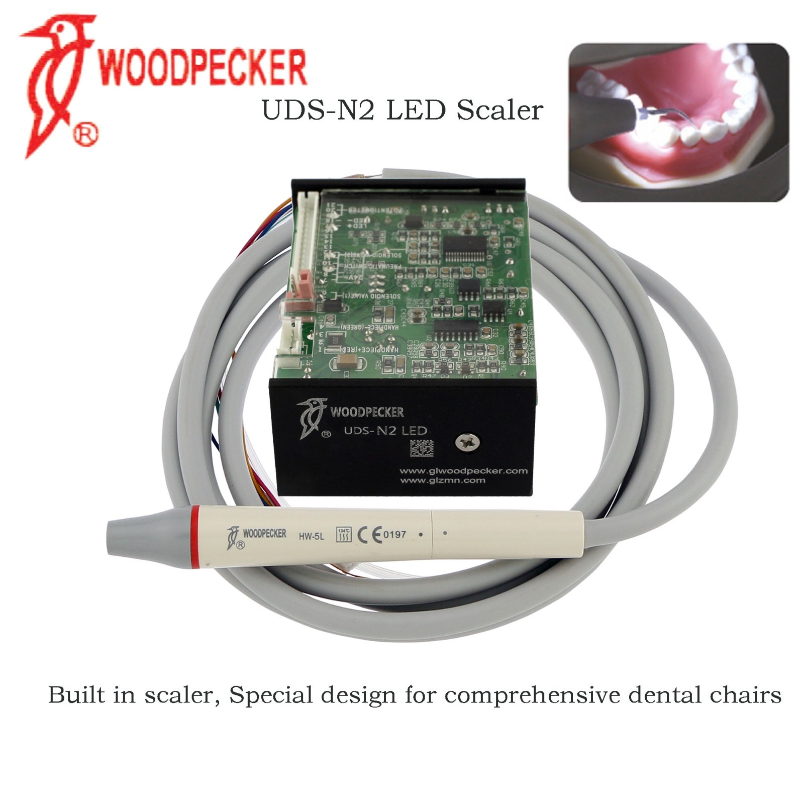 Woodpecker Dental Ultrasonic Scaler LED Handpiece DTE UDS Tips G1 P1 GD1 PD1