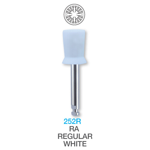 Dental Disposable Prophy Cups Regular White Metal Shanks RA Latch Type 100 pcs