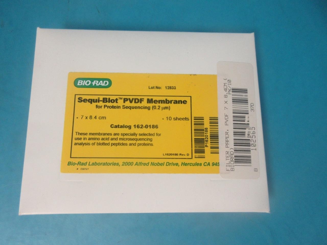 NEW 10 PACK OF BIO-RAD SEQUI-BLOT PVDF MEMBRANE FOR PROTEIN SEQUENCING 162-0186