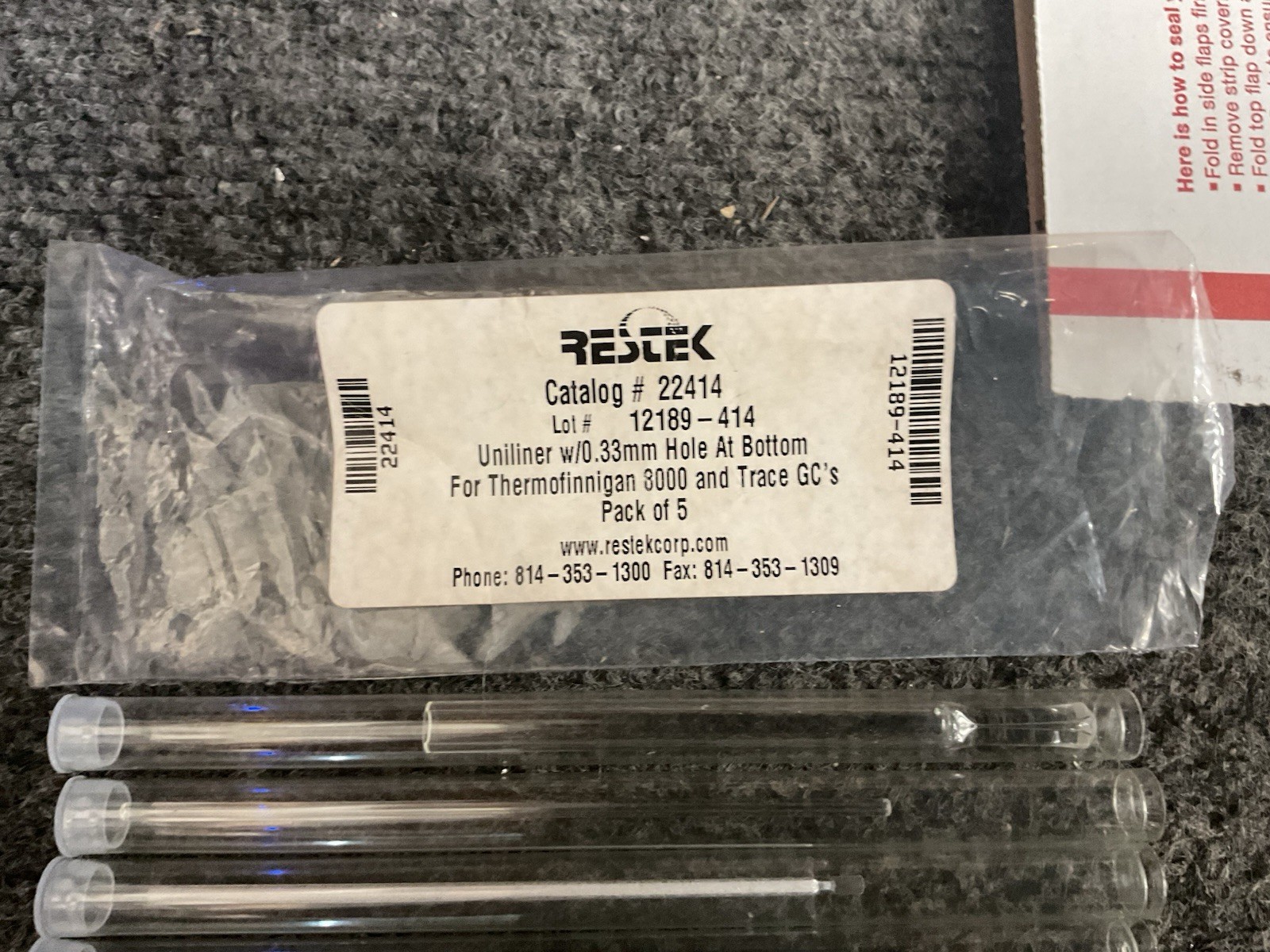Random Lot of Uniliner / Split Liner 11961-115 12189-414 Lot of 20 Thermo Trace