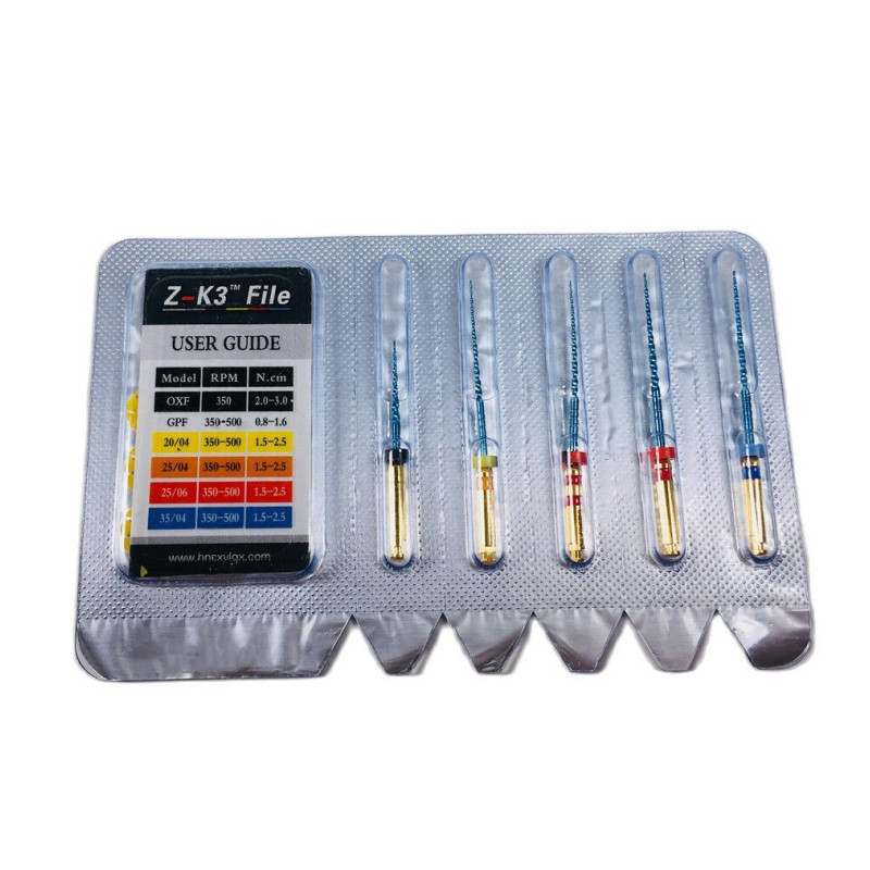 2 PACK Dental Endo Z-K3 Root Canal NiTi Hot Memory Files Thermal 21/25/28/31mm