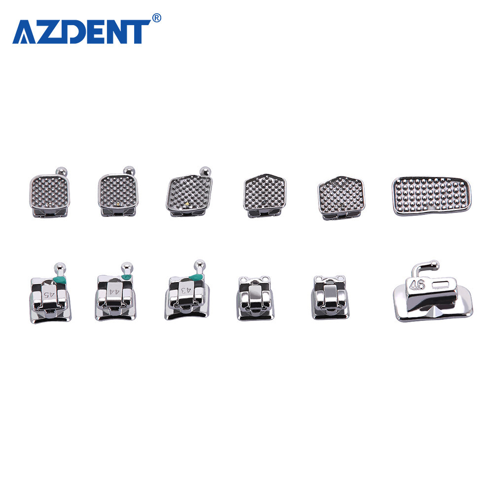Dental Orthodontic MIM Self-Ligating Brackets Braces Mini Roth .022 Hooks 345