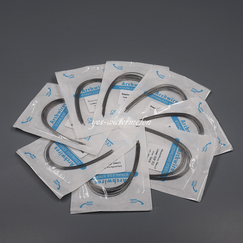 20 Bags Dental Orthodontic Stainless Steel Rectangular Arch Wire Ovoid All Sizes