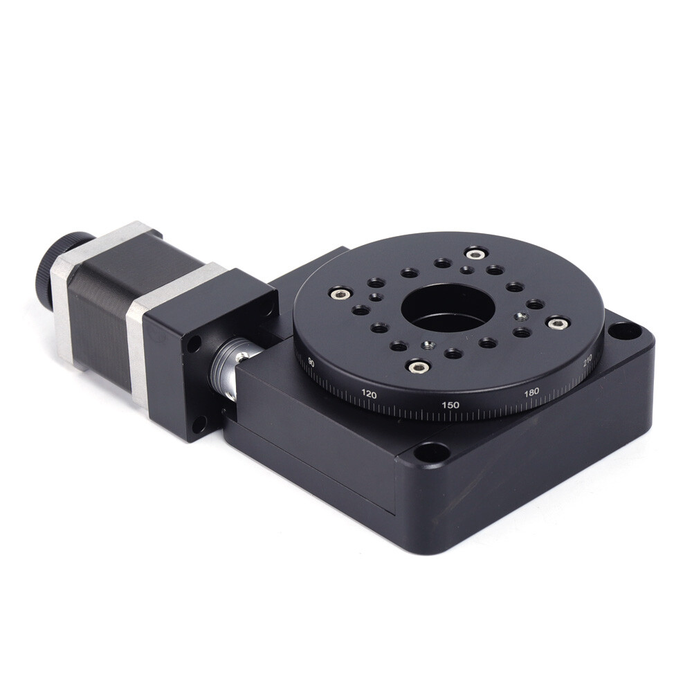 Electric Motorized Optical Rotation Platform 100mm Precision Stage