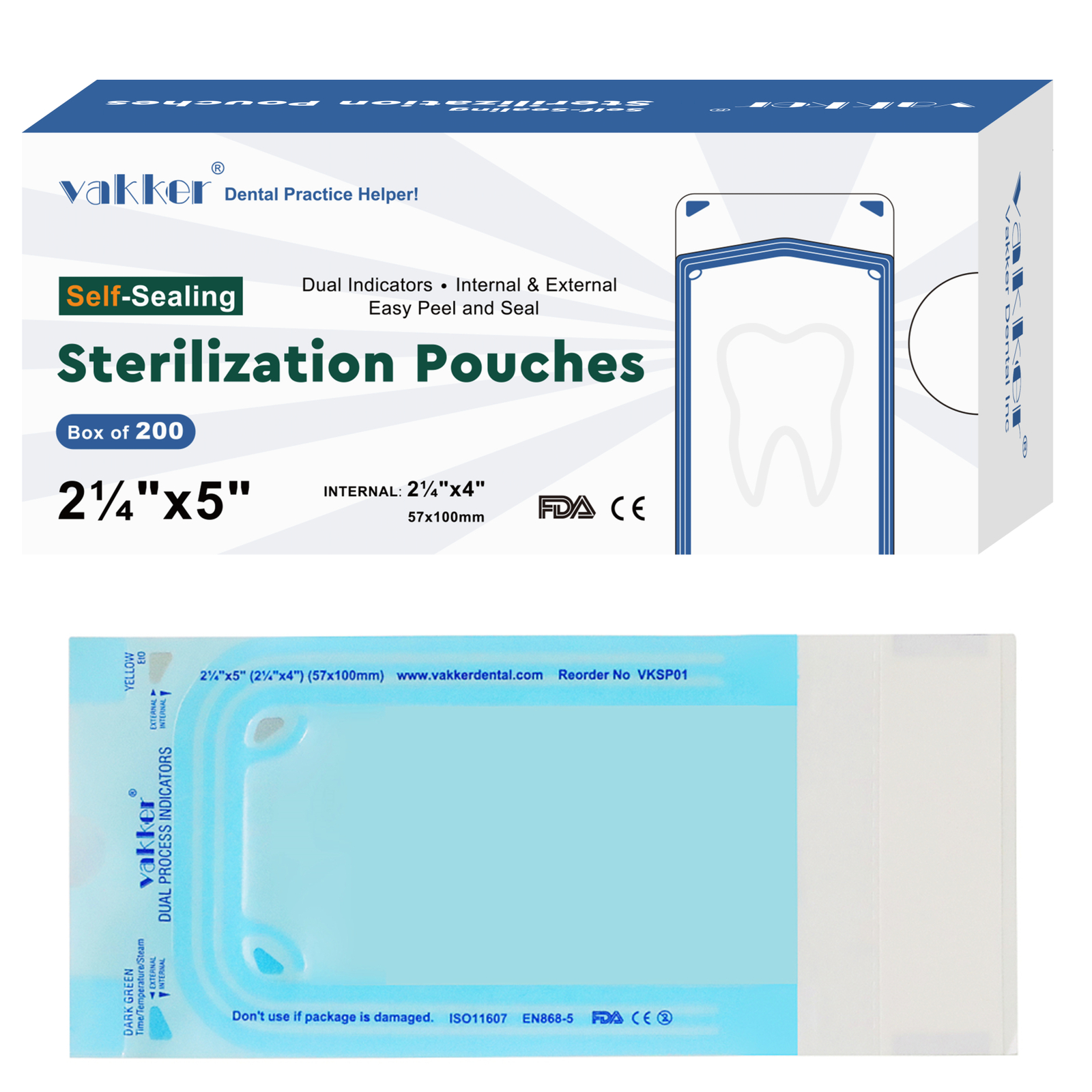 All size Self Sterilization Pouches Autoclave Sterilizer Bag Dental Tattoo Nail