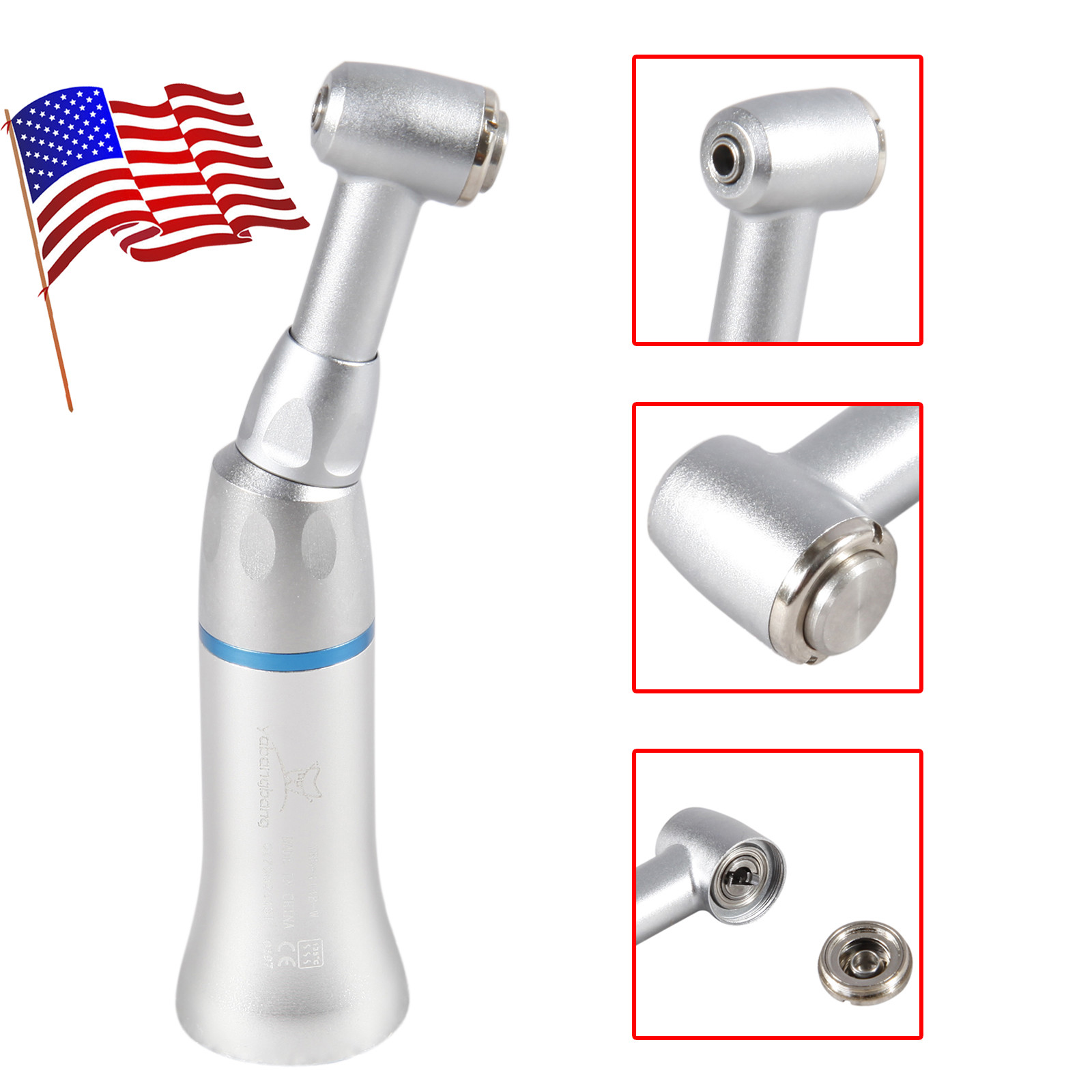 USA NEW Dental Low Slow Speed Push Button Contra Angle Handpiece Kit YAD