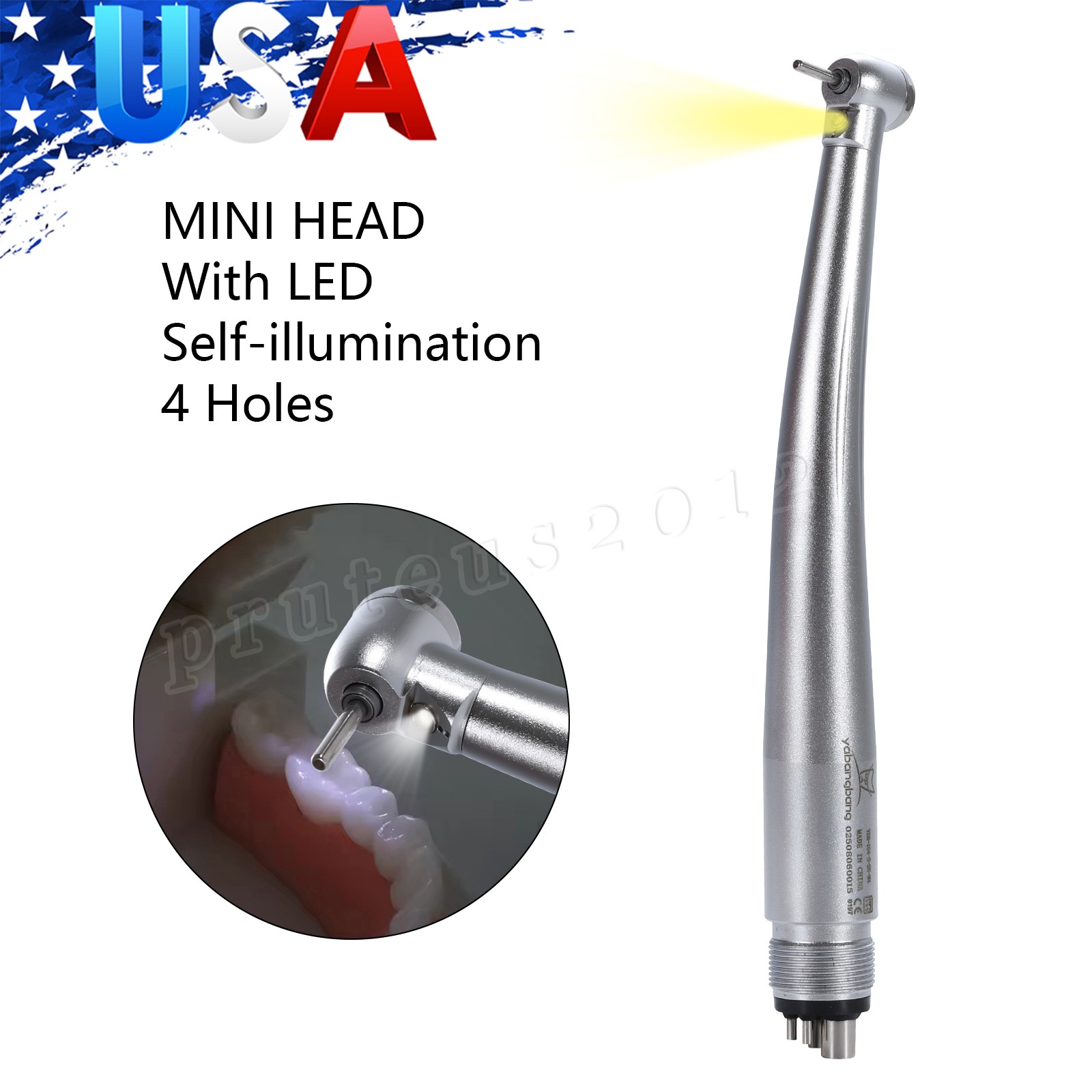 Woodpecker Style Wireless Cordless LED Dental Curing Light Lamp Teeth Whitening