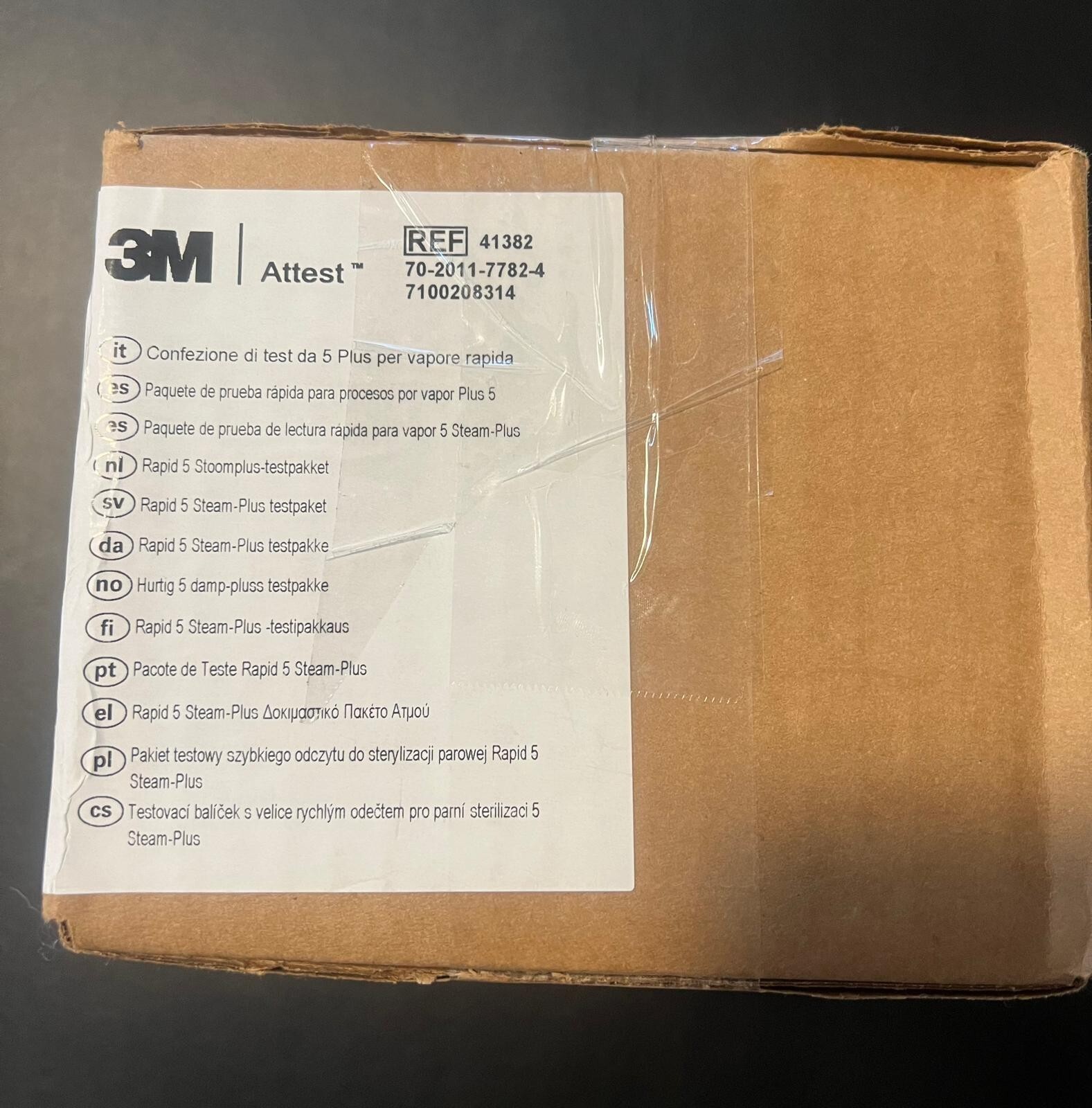 3M Attest Ref 41382 Rapid 5 Steam-Plus Test Pack (Box of 16) Exp. 2026-03