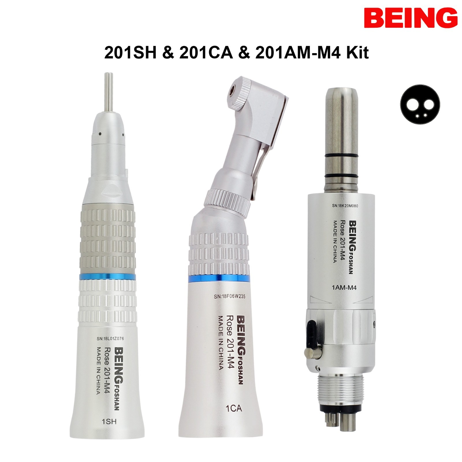 BEING Low Speed Handpiece Dental Endo Contra Angle Implant Electric 20:1 4:1 NSK