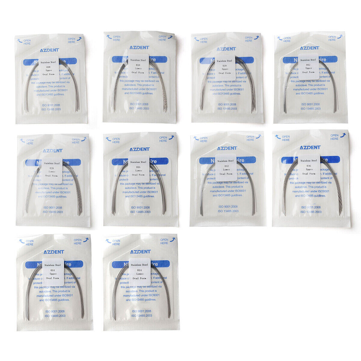 AZDENT Dental Orthodontic Arch Wire Heat Thermal Activated /Niti/Stainless Steel