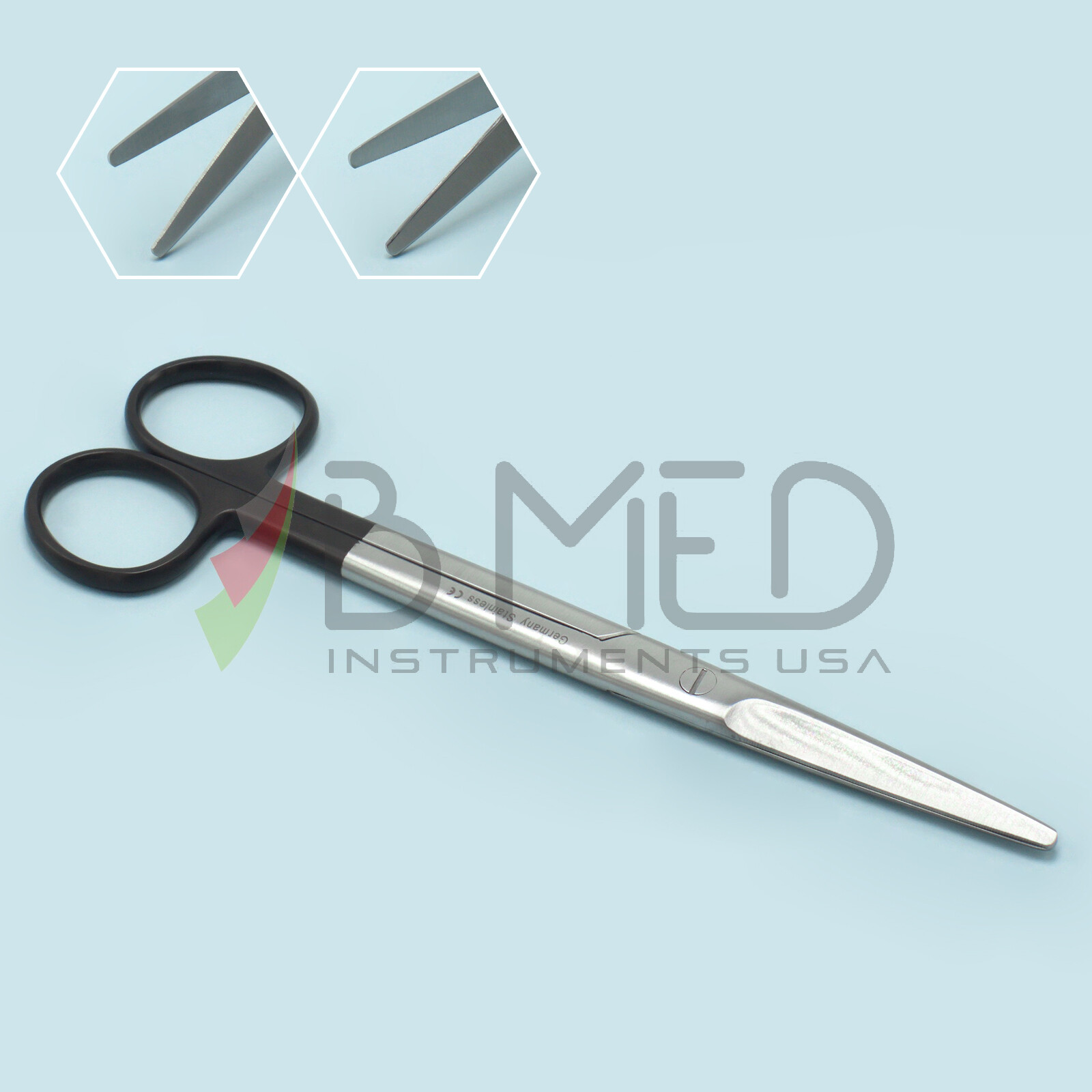 OR Grade Mayo Dissecting Scissors 6.75″ Straight Super Cut Serrated Surgical ENT