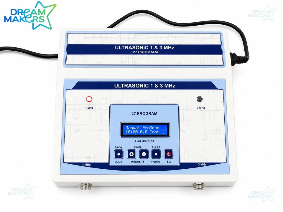 US 1MHz & 3MHz Unit Pro Ultrasound Home Use Physical Therapy Machine FREE SHIP