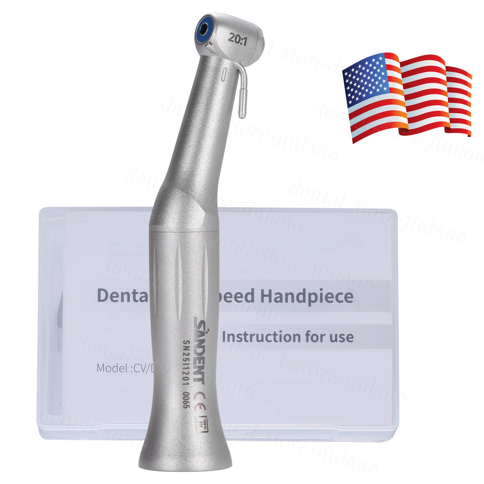 Dental 20:1 Reduction Implant Contra Angle E-Type Handpiece