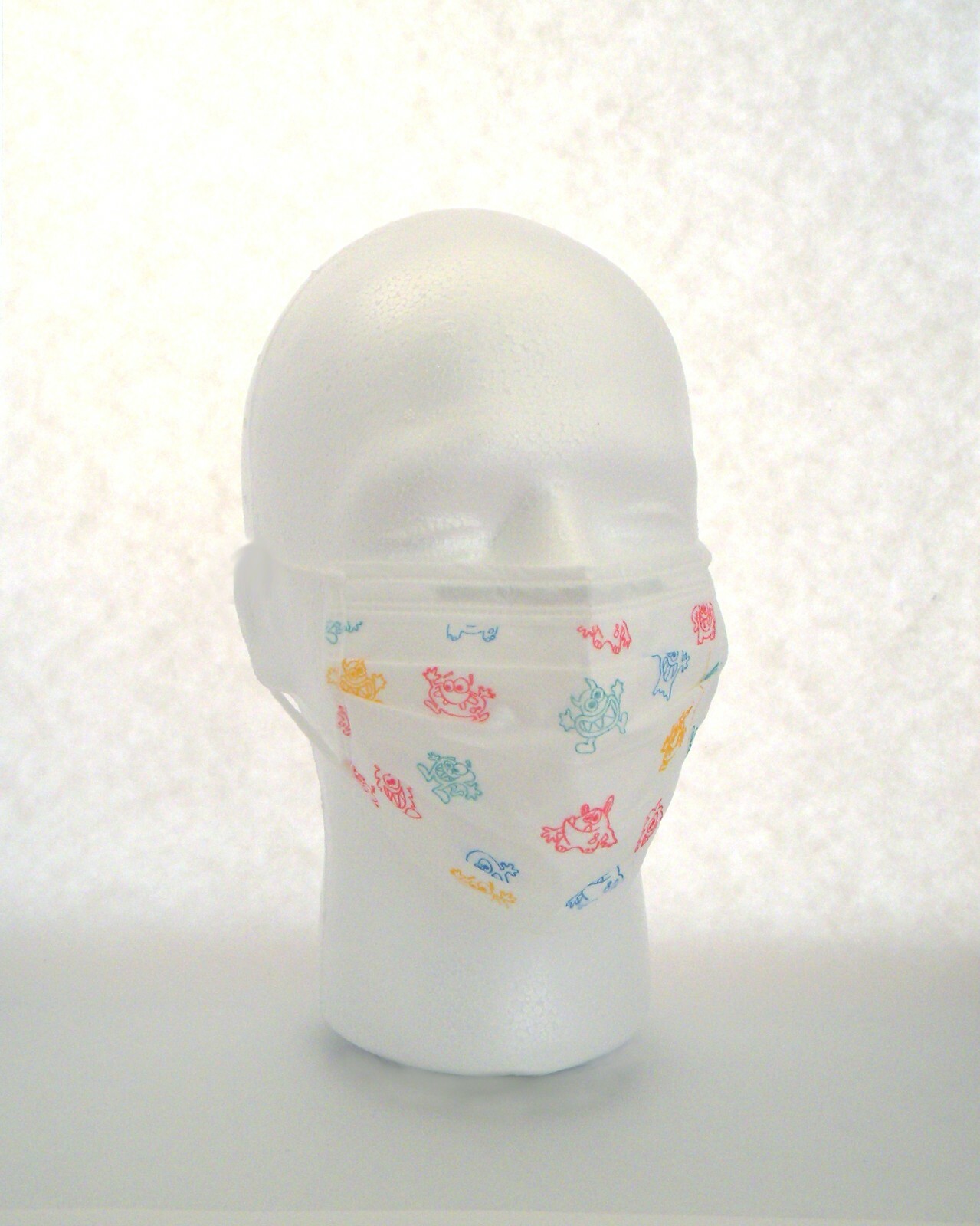 Face Masks (BFE 99%)Ear-Loop 3 Ply with Pattern Monsters 50 pcs