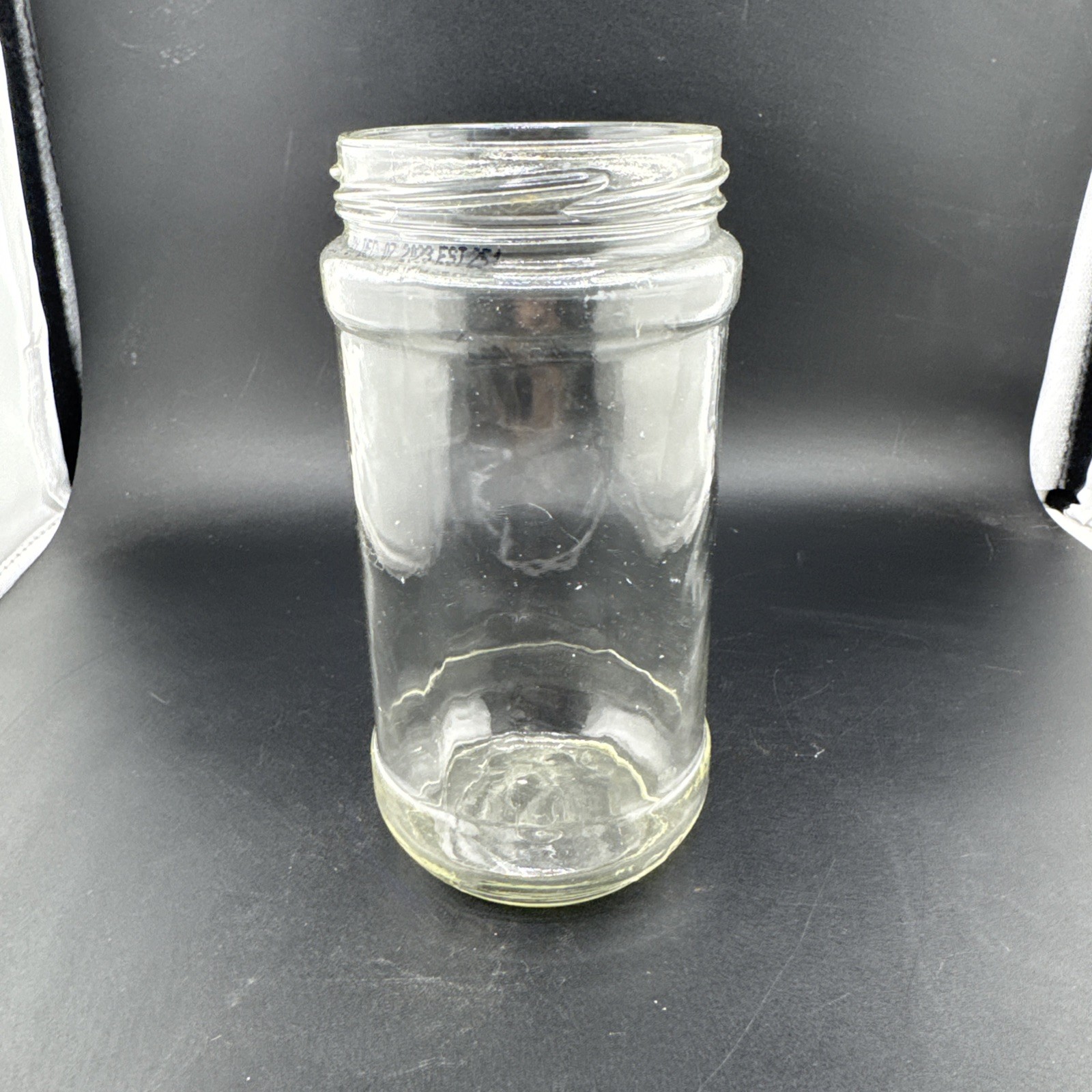 Laboratory Clear Glass 800mL 27oz Wide Mouth Storage Jar 6 1/2″ H x 3 1/2″ W